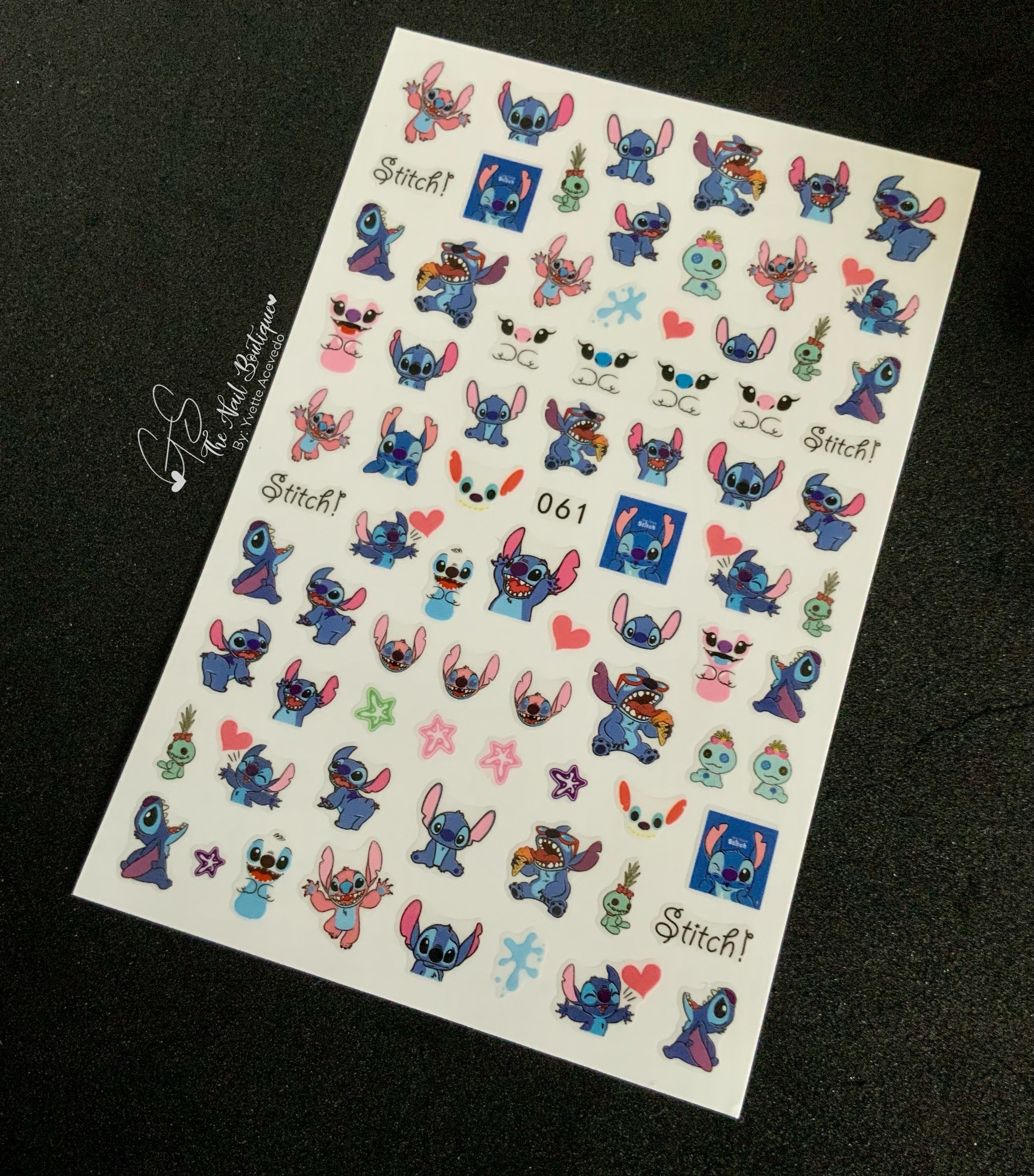 Stitch 061 Sticker – GS The Nail Boutique