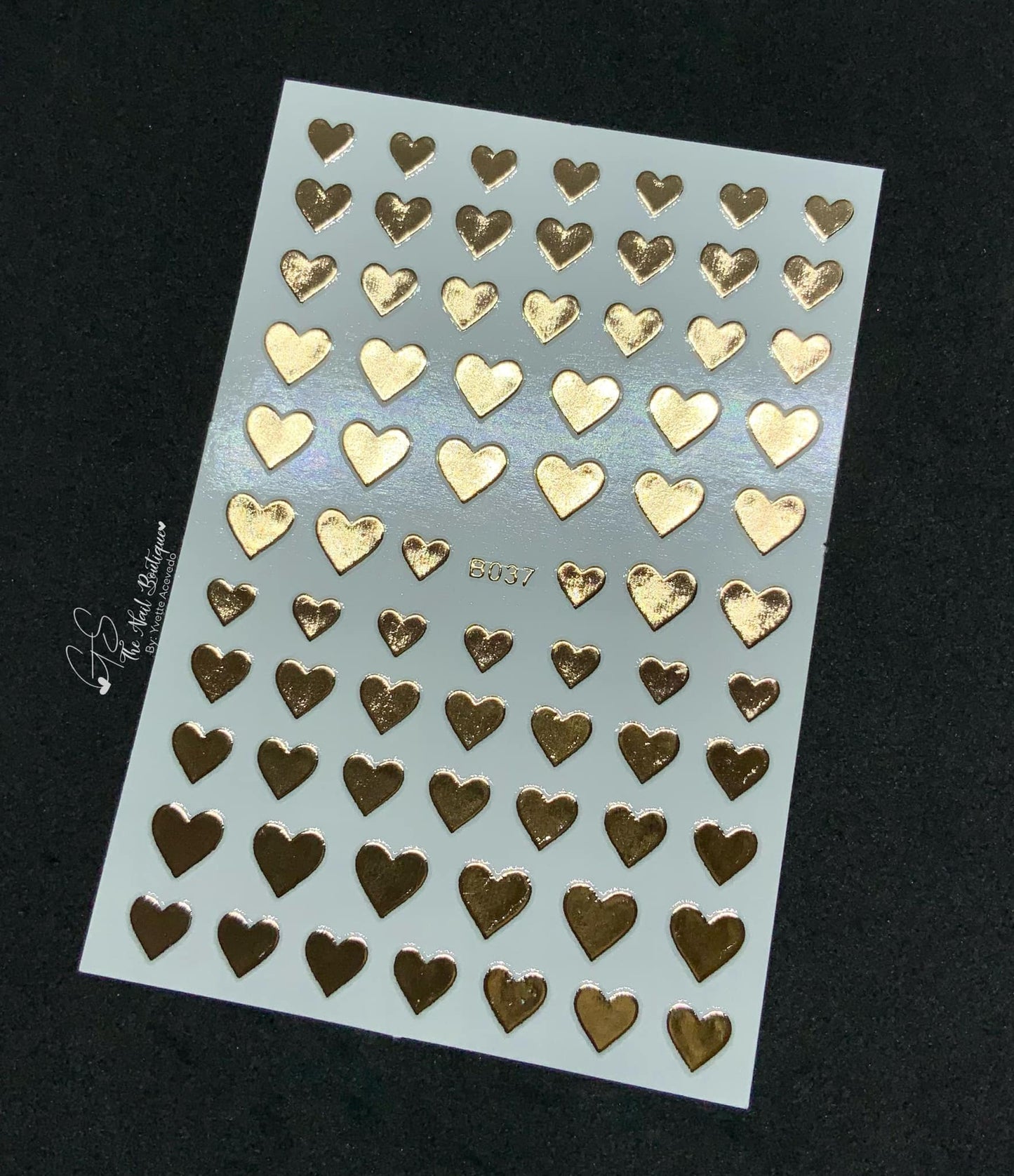 Sticker Corazones (Escoja el Color)