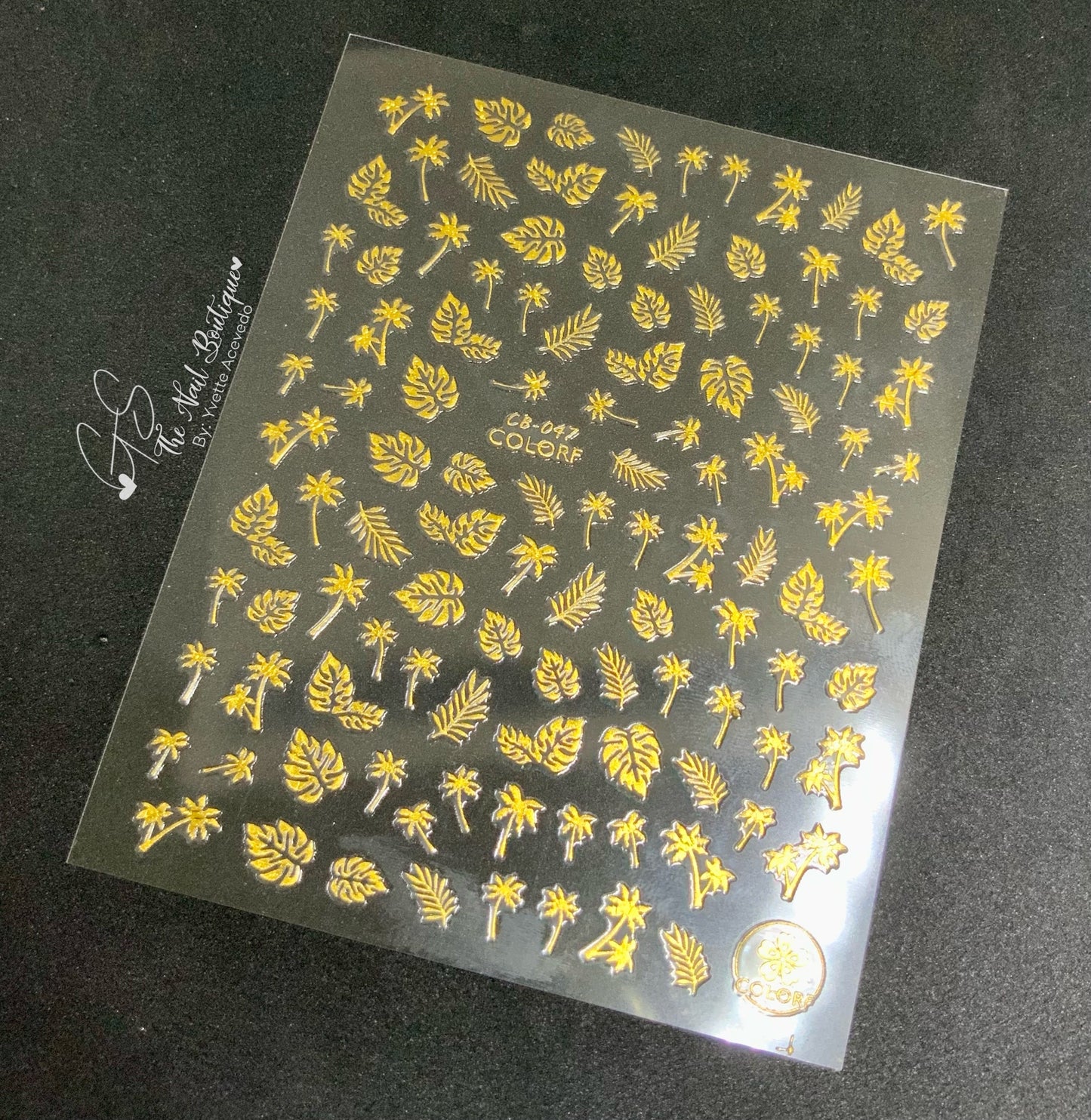 Gold Palms Sticker