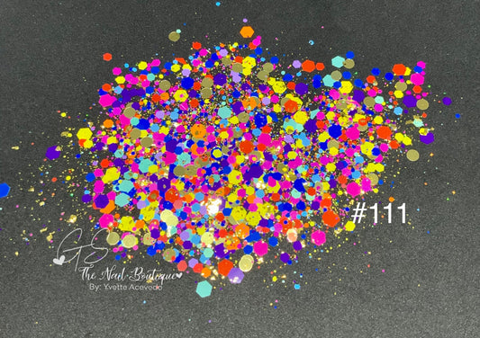 Rainbow Glitter 111