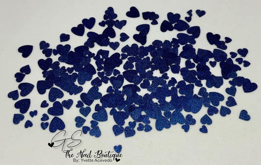 Blue Heart Glitter