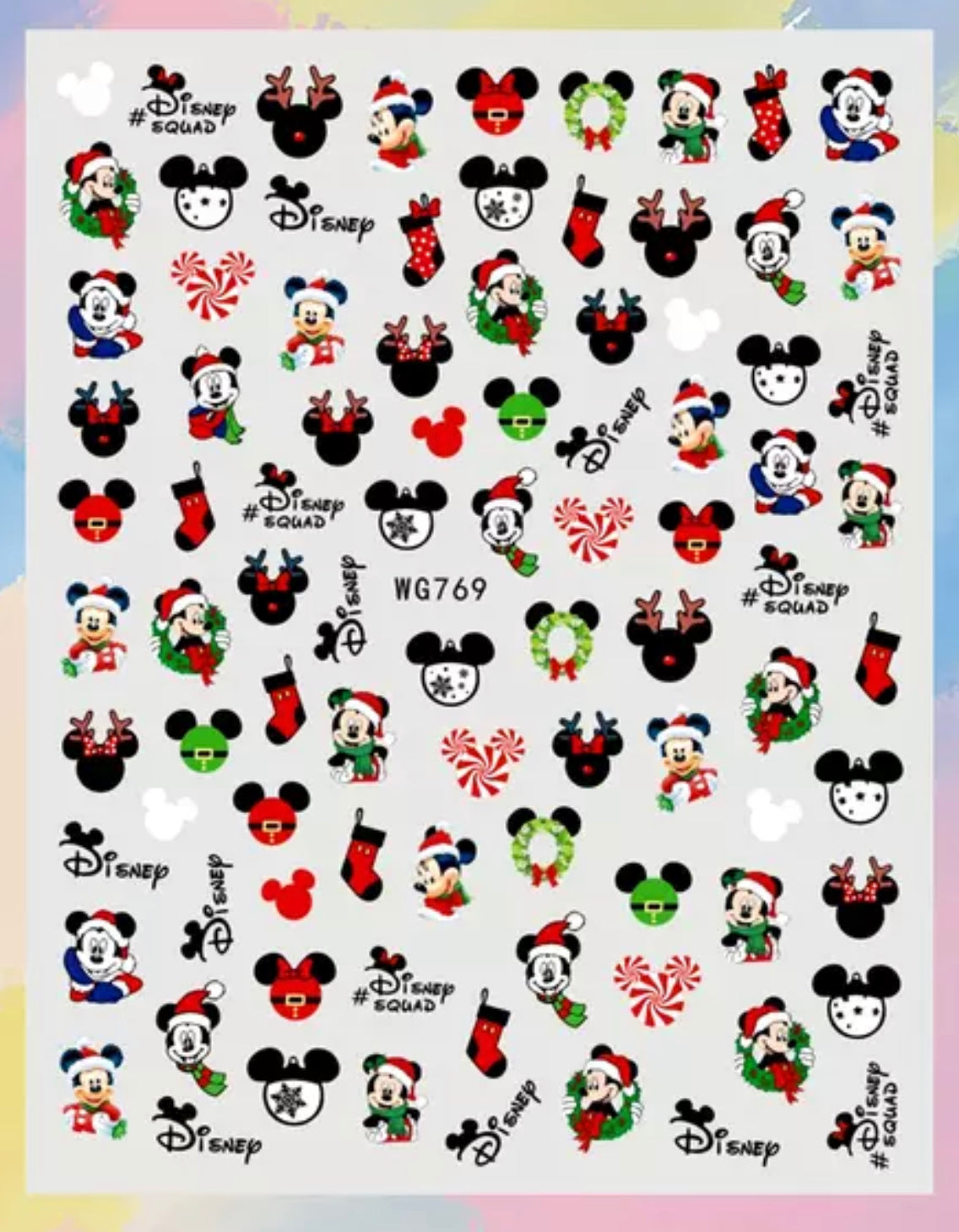 Sticker Mickey Navidad 769